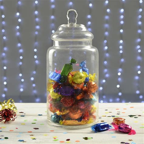 Seconds Clear Glass Sweet Jar Large Lidded Vintage Candy Storage Wedding Party Ebay