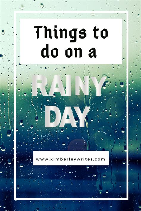 10 Things To Do On A Rainy Day In 2020 Things To Do Rainy Days