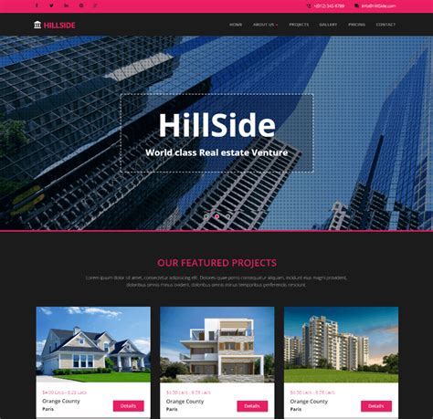 Best Free Real Estate Html Website Templates
