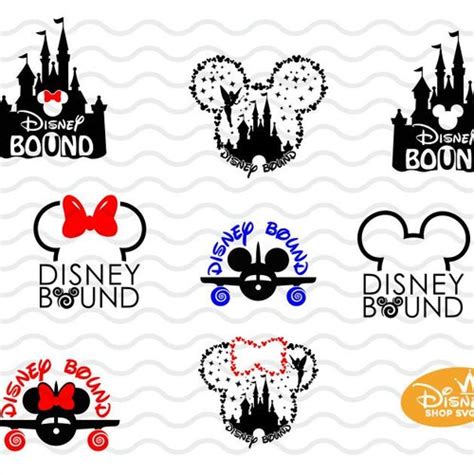 Disney Bound Svg Disney Castle Bound Mickey Bound Disney Plane Etsy