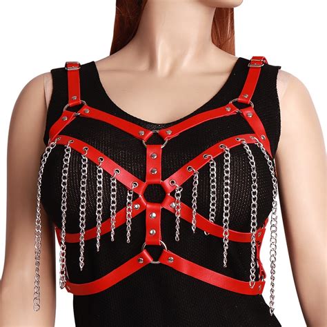 pu leather punk waist straps chest stylish accessories harness fashion body bondage gothic dance
