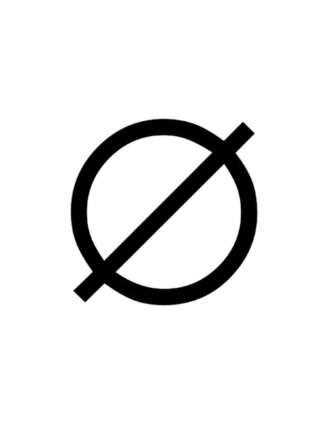 Many Believe In The Use Of The Null Set Or Empty Set Symbol For Atheism