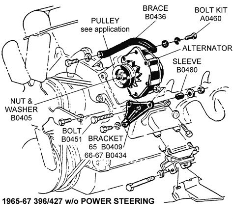 1966 67 396427 Wo Power Steering Diagram View Chicago Corvette Supply