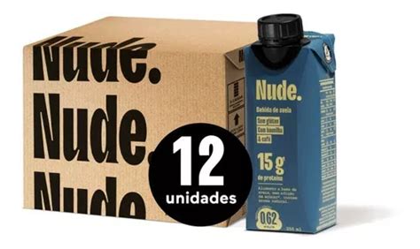 Kit 12 Bebida Proteinada Café Com Baunilha Nude 250ml Frete grátis