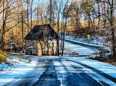 Snow Scene On Holcomb Rock Road Bedford County Virginia Flickr