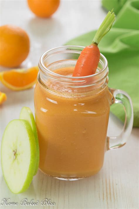 Carrot Apple Smoothie Home Baked Bliss