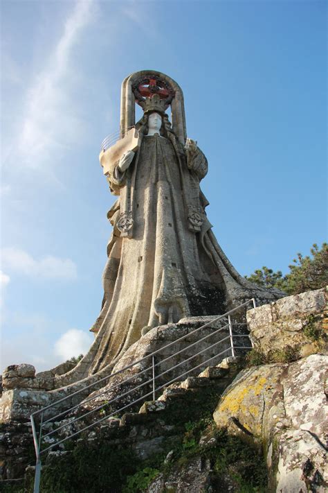 Virgen De La Roca Baiona Monumentos Virgen Mar Atlantico