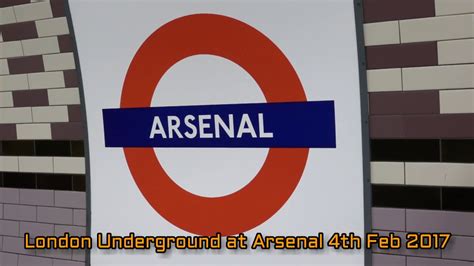 London Underground Piccadilly Line Trains At Arsenal 4th Feb 2017 Youtube