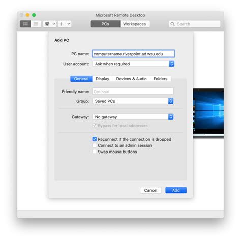 Remote desktop connection is a part of the microsoft operating system which allows users to connect from one pc to another. Remote Desktop Mac to PC - Knowledge Base - Crimson ...