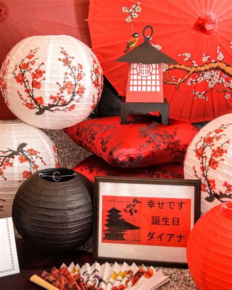 Japanese Themed Event By Mandd Events Photo By Red Chinese Theme Parties Japanese Theme