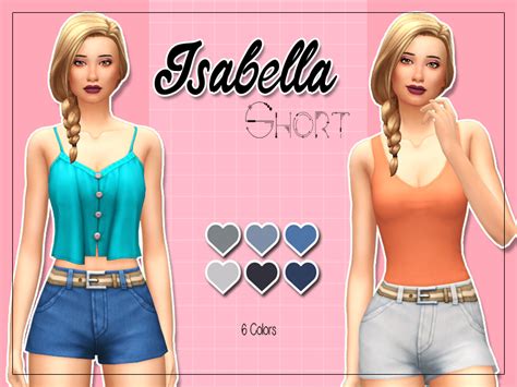 Kass Isabella Short Maxis Match Sims 4 Updates ♦ Sims 4 Finds And Sims 4 Must Haves