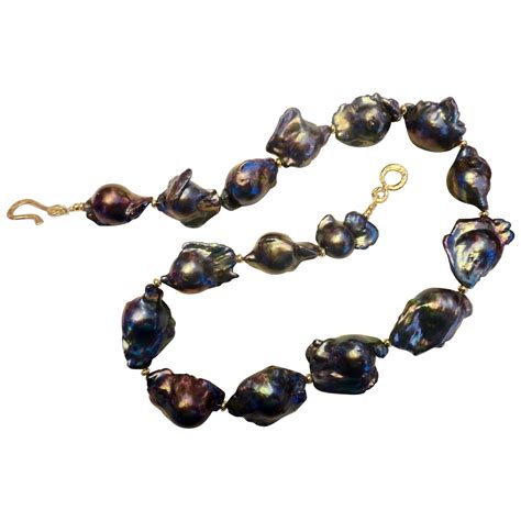 Cultured Baroque Pearl Necklace For Sale At 1stdibs