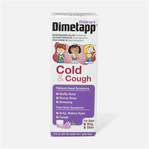 Fsa Eligible Childrens Dimetapp Cold And Cough Grape 8 Oz