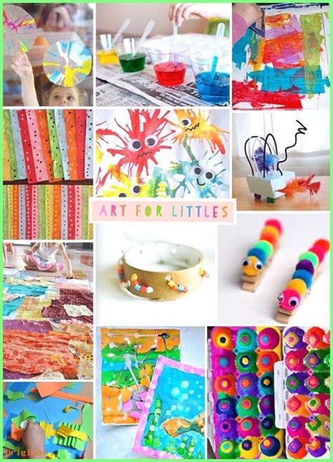 50 Diy Crafts Tons Of Creative Art Projects For Preschoolers I Love The Bright Colors A