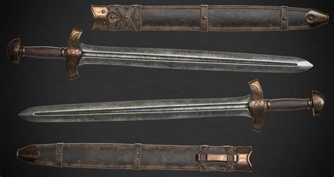 Artstation Viking Sword Game Assets
