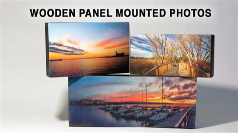 How To Mount Photo Prints To Wooden Panels Youtube