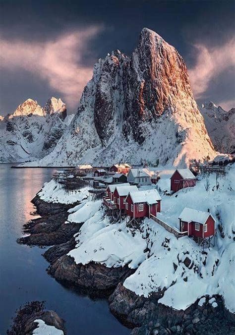 Sunset In Lofoten Norway Places To Travel Places To Visit Places