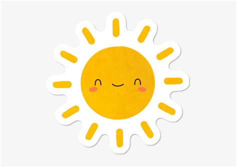 Kawaii And Cute Happy Sun Fantastic Four Pictogram Transparent Png