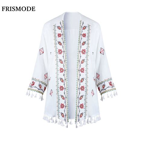 Slimsantana menjadi viral saat ini dimedia sosial terutama di twitter dan tiktok. FRISMODE Women Floral Embroidery Tassel White Kimono 2017 New Summer Beach Thin Cardigan Robe ...