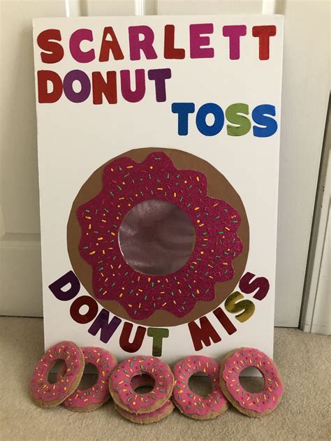 There Is A Sign With Donuts On It