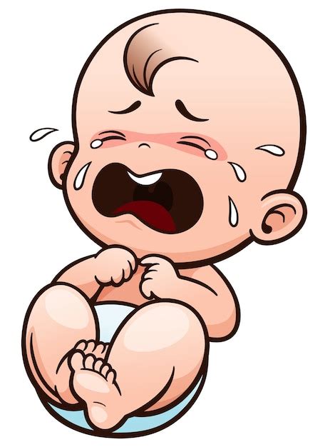 Premium Vector Cartoon Baby Crying