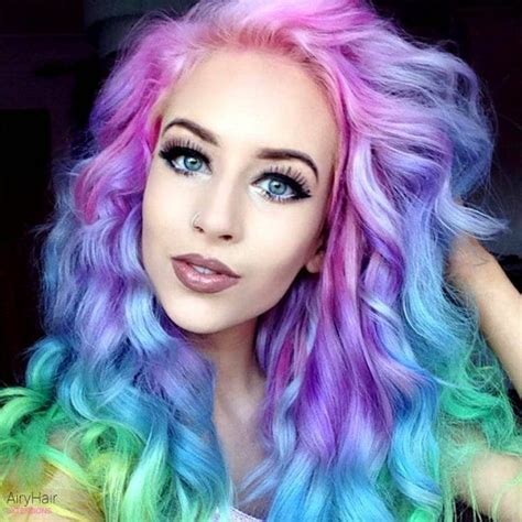Crazy Rainbow Hair Extensions Hair Color Ideas