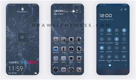 Blue Circuit Emui 10 Theme Huawei And Honor Devices And Magic Ui Emui