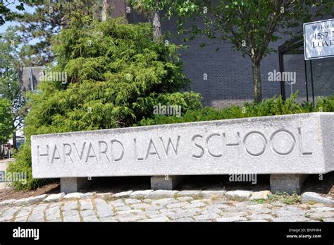 Law School Harvard University Cambridge Massachusetts Usa Stock