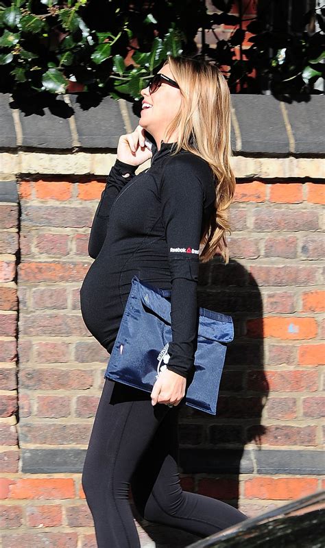 pregnant abigail abbey clancy heading to a gym in london 04 27 2015 hawtcelebs