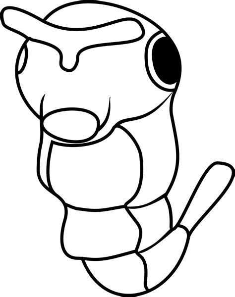 Collection Of Caterpie Coloring Pages To Download Free Pokemon