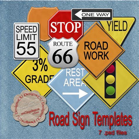 Dreamsfulfilled Road Sign Templates
