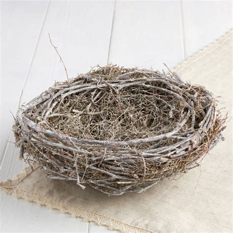 White Washed Artificial Birds Nest Artificial Birds Nests Floral