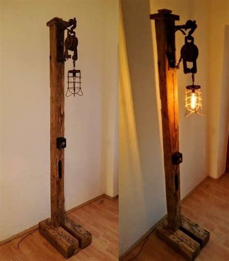 Overstock.com has been visited by 1m+ users in the past month Rustic floor lamp | Rustic floor lamps, Wooden floor lamps ...