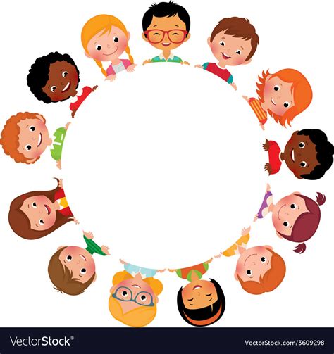 Children Of Friends Of The World Royalty Free Vector Image