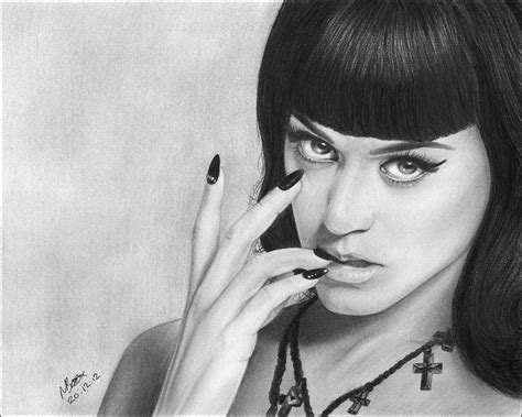 Katy Perry 001 Drawing By Mandy Boss