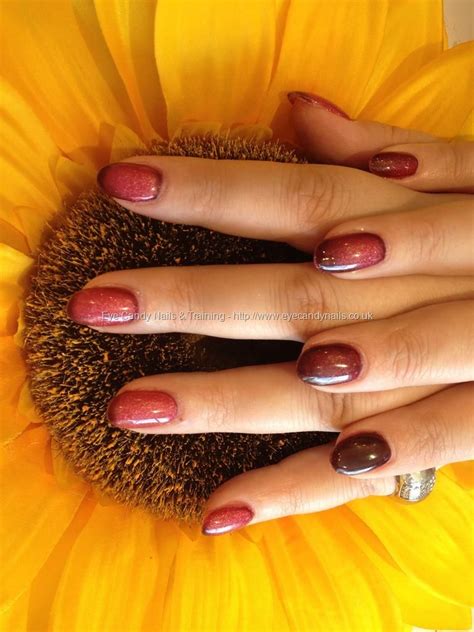 Acrylic overlay with pink glitter polish and warm and cold gel polish via #KaliCoCourt | Gel