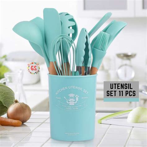 Promo Silikon Utensil Set Peralatan Masak Set Spatula Set Sutil