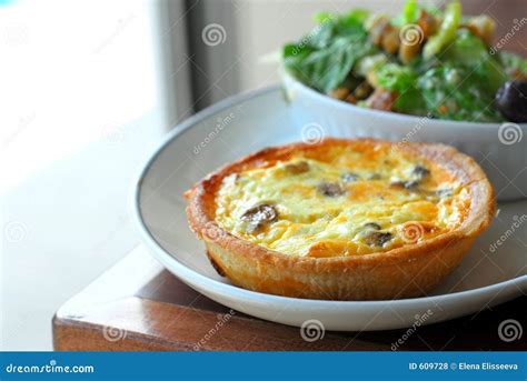 Quiche And Salad Stock Photo Image Of Pies Loss White 609728