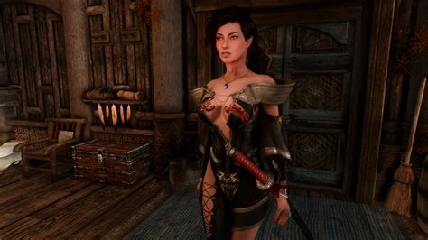 Grand Scarlet Kunoichi Outfit Sse French Version At Skyrim Special