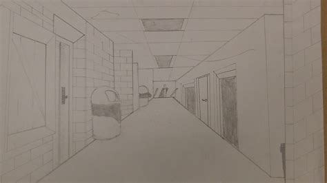 Arte De Eddie One Point Perspective Hallway
