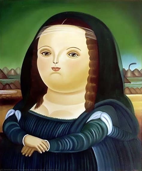 Museum Art Reproductions Monna Lisa By Fernando Botero Angulo Inspired