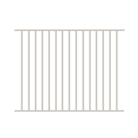 Forgeright Newtown 4 Ft H X 6 Ft W White Aluminum Fence Panel 861906