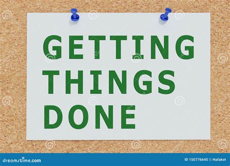 Getting Things Done Concept Stock Illustration Illustration Of Order