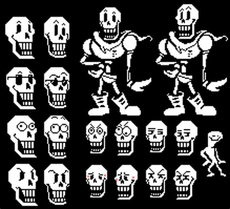I Recreated Papyrus Textbox Face Sprite To Look More Like His Battle