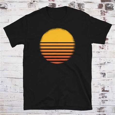 Sunset Shirt Vintage Shirt Retro Sunset Shirt Sun Graphic Etsy