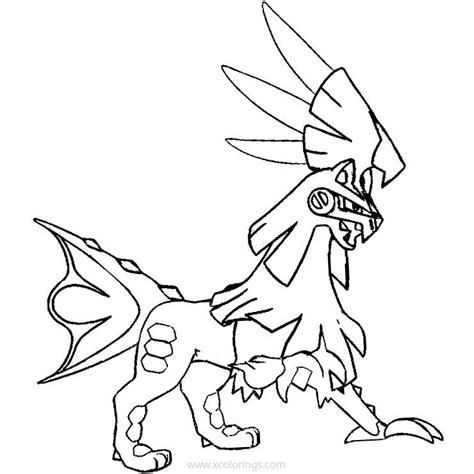 Silvally Coloring Pages