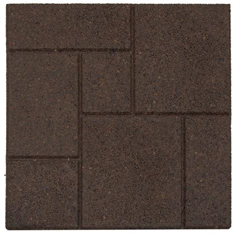 Home depot is amazing with their benefits. Envirotile Cobblestone Earth 18 in. x 18 in. Rubber Paver ...