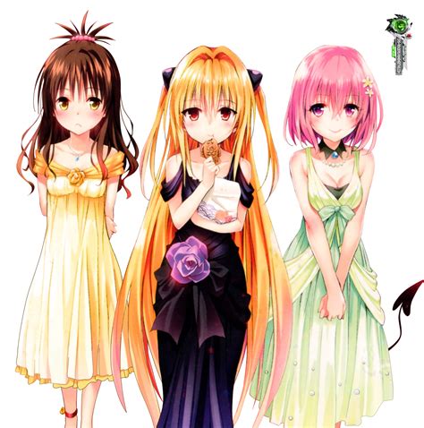 I keep using easyreader now. To Love-Ru Darkness:Yami+Momo+Mikan Mega Cute Elegant ...