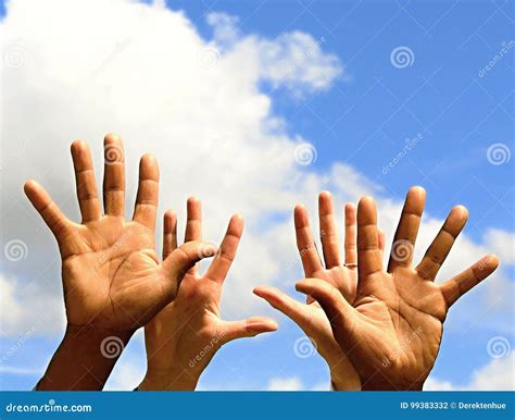 Hands In The Air Stock Photo Image Of Celebrate Hands 99383332