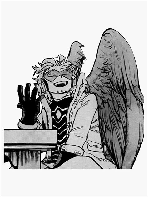 Welcome to r/bokunoheroacademia, a subreddit dedicated to kohei horikoshi's manga and anime series my hero academia. "hawks - bnha" Sticker by lilghostgirl | Redbubble